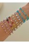 316L Steel Gema Bracelet Zircon Colored Stone Bracelet - 6