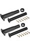 2 Pcs Adjustable Height Center Support Leg for Bed Frame, Bed Center Slat Support Leg (Black, adjust