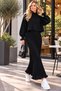 New Season Women's Bat Crop Blouse with Straps, Terry Dress, Knitwear Set. - 3