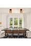 Rattan Ceiling Light 2 Pack, Boho Flush Mount E27 Fixture for Rooms - 8