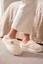 Women's Button Detailed, Soft, Plush Washable Home Slippers, High Thick Sole, Warm Winter Slippers - 2