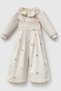 Pompom Jumpsuit and Shirt 2-Piece Set Beige
