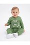 Baby Boy Winter 3-Piece Fleece Lined Lion Detail Top and Bottom Set 6-9-12-18-24 Months