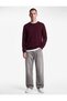 Regular Fit Long Sleeve Viscose Blend Basic Knit Sweater