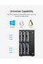 D4-320 حاوية أقراص صلبة بأربعة فتحات، 10Gbps، قابلة للتبديل السريع، بدون أقراص - 6