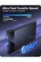 علبة القرص الصلب، حافظة خارجية لـ SSD بمنفذ USB 3.1 Gen 2 بسرعة 6 جيجابت في الثانية، تدعم تقنية UASP - 2