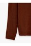 Long Sleeve Buttoned Polo Neck Knitwear Sweater - 4