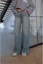Blue Low-Waist Wide Leg Jeans - 3