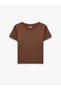 Slim Fit Interlock Fabric Short Sleeve Crew Neck Sports T-Shirt - 6