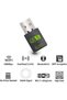 محول USB لاسلكي يدعم تقنيتي الواي فاي والبلوتوث، سرعة 600 ميجابت في الثانية، نطاق مزدوج 2.4/5 جيجاهرتز، جهاز استقبال خارجي للشبكة اللاسلكية، تصميم صغير الحجم. - 5