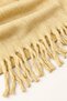 Women's Light Yellow Plain Large Size Shawl 180X65 cm Soft Textured Twisted Tassel Winter Shawl Scarf – Shoulder Shawl - 3