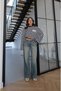 Blue Low-Waist Wide Leg Jeans