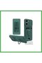 Vivo Y16 Compatible Case Zuma Silicone with Business Card Holder and Ring - Green Bezoss
