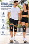 Men's and Women's Knee Support Brace Adjustable Velcro Open Knee Cap Knee Pad 2 Pieces Knevo - 2