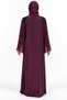 Abaya with Bell Sleeves and Pleats |   Pleated Bell Sleeve Abaya - 4