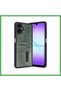 Samsung Galaxy A07 4g Compatible Leather Case with Sara Business Card Holder - Green Bezoss