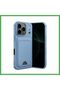 iPhone 17 Pro Compatible Kelvin Silicone with Business Card Holder - Blue Bezoss