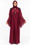 Abaya with Bell Sleeves and Pleats |   Pleated Bell Sleeve Abaya