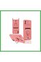 Samsung Galaxy A05 Compatible Case Zuma Silicone with Business Card Holder and Ring - Pink Bezoss