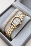 Original Women's Watch - 3 Atm Water Resistant - Gold Color Steel Band - Japanese Movement - 2 Year Warranty - Gift Watch with Stylish Box Hmby2085C4 - 2