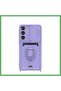 Samsung Galaxy S25 Plus Compatible Case Zuma Silicone with Business Card Holder and Ring - Lilac Bezoss