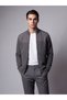 Quality Pieces from Çelebi Store Standard Fit Upright Roba Collar Men's Knitwear Cardigan