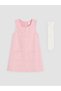 Esvab • Modern & Distinctive Embroidered Girls' Gabardine Dress and Pantyhose - 4