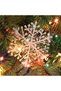 18cm/7in Christmas Snowflake Ornaments Glitter Snow Flakes Hanging Ornaments for Winter Christmas Tree Decorations, Craft Snowflakes for Holiday New Year Party Decor - 3