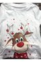 Christmas Family Matching Pajamas Set, Cute Red Nose Reindeer Print Top & Red Black Plaid Pants, Xmas Holiday Loungewear, Ideal for Family Christmas Photo, Christmas Decor Home Sleepwear (Baby) - 6