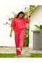 Heart printed strechable co-ord set - 3
