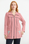 Color Combination Tunic Tracksuit Set - Dusty Rose - 2