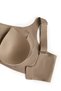 Women's Light Brown Plus Size Gathering Bra Without Underwire Seamless Tulle Detailed Padded Bra - 6
