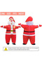 Inflatable Christmas Santa Claus Costume Plus Size Unisex Adult Xmas Inflatable Funny Festive Suit Blow Up for Adult Christmas Decoration Party Parade - 2