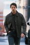 Shirt Collar Quilted Sports Coat with Snap Fasteners and Side Pockets - 3