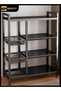 Kitchen Organizers, 4-Tier Storage Rack with Sunken Mesh Basket, Large Capacity Shelving Unit, Freestanding Metal Rack, Easy-to-Assemble Storage Rack for Garage Kitchen, Basement, Pantry - 3