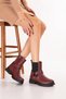 Genuine Leather Light Sole Daily Comfortable Boots Anl.2798 Claret Red - 4