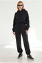 Women's Black Shaded Thick Tracksuit Set Etkm-0000093 - 7