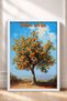Bella Vista Written Orange Tree Framed Painting Italy Poster Living Room Kitchen Wall Decor Itp052 - 3