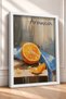 Arancia Yazılı Kesik Portacal Orange Still Life Framed Painting Italy Poster Wall Decor Itp048 - 2