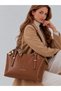 Original Justpolo Women's Large Waterproof Handbag and Shoulder Bag with Two Compartments and Scarf - 4