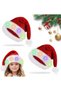 Santa Hat, Light up Christmas Hat, Santa Hat with LED Lights, Flashing Santa Hat for Adults & kids Christmas Gifts