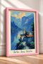 Orta San Giulio, a Painting Depicting a Village by the Lake, Italy Poster, Wall Decor, Itp080. - 2