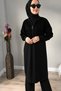 Sequin Detailed Zippered Black Tracksuit Set - 4