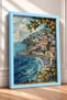 Tile Tile Look Coastal Town Framed Painting Italy Poster Living Room Kitchen Wall Decor Itp061 - 2