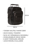 Men's Black Steel Case Genuine Leather Hand and Shoulder Bag Medium Size with Adjustable Strap - 3