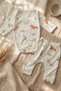 Safari Patterned 100% Double Cotton Baby Boy Set 3-9 Months - 5