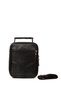 Men's Black Steel Case Genuine Leather Hand and Shoulder Bag Medium Size with Adjustable Strap - 8