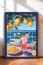 Under the Lemons Spaghetti and Cocktail Framed Painting Italy Poster Living Room Kitchen Wall Decor Itp081