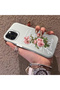 غطاء هاتف متوافق مع iPhone 14 Pro، بتصميم يجمع بين نقشة الورود والكتابة، يوفر حماية، ومناسب للاستخدام اليومي. - 2