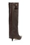 Elit Pm456 K200C Women's Fur-Lined Heeled Boots, Brown. - 4
